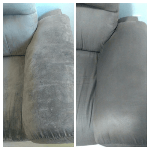 Antes e Depois de vários de nossos serviços de limpeza de estofados