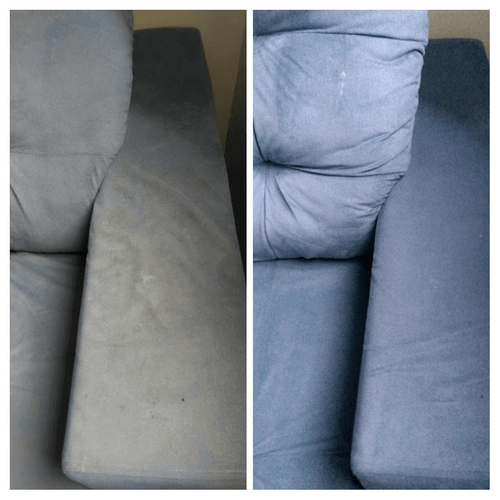 Antes e Depois de vários de nossos serviços de limpeza de estofados